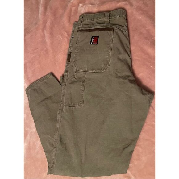 Wrangler Beige Riggs Workwear Pants 38x32 3W020BR - Picture 4 of 10